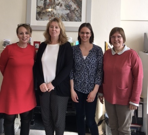 With Louise Lanzer of English Options, 2016